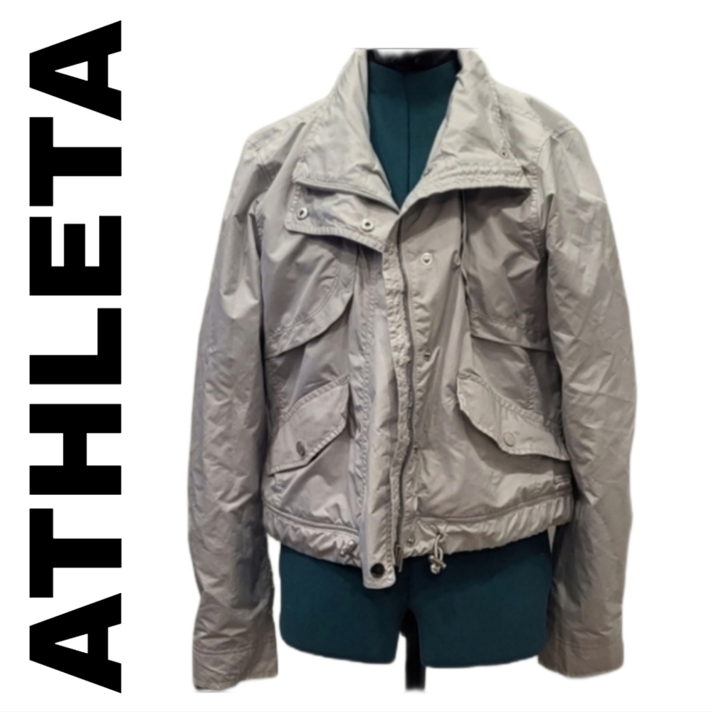 ATHLETA Wind Breaker Outdoor Utility Track Jacket